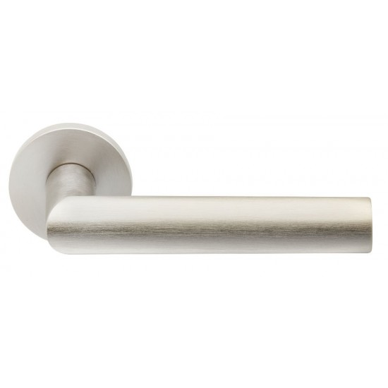 Πόμολο πόρτας χειρολαβή με ροζέτα 2111 Νίκελ Ματ