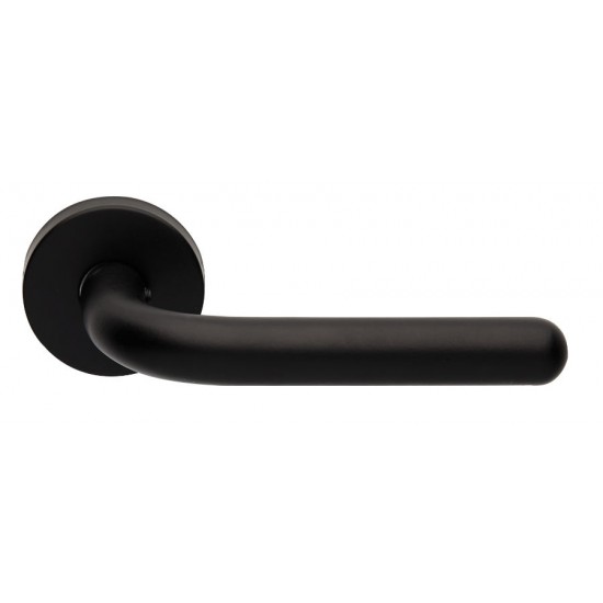 Πόμολο πόρτας χειρολαβή με ροζέτα 2211 Μαύρο
