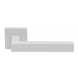 Πόμολο πόρτας χειρολαβή με ροζέτα 2236 Λευκό