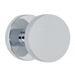 Πόμολο πόρτας με ροζέτα και περιστρεφόμενη χειρολαβή 2241 Χρώμιο