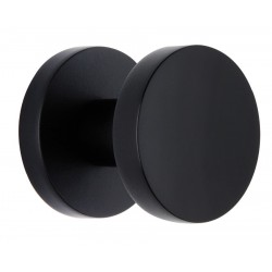 Πόμολο πόρτας με ροζέτα και περιστρεφόμενη χειρολαβή 2241 Μαύρο