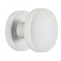 Πόμολο πόρτας με ροζέτα και περιστρεφόμενη χειρολαβή 2241 Λευκό