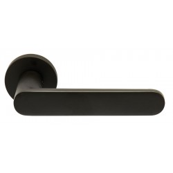 Πόμολο πόρτας χειρολαβή με ροζέτα 2261 Μαύρο