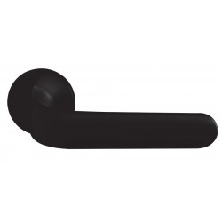 Πόμολο πόρτας χειρολαβή με ροζέτα 2311 Μαύρο