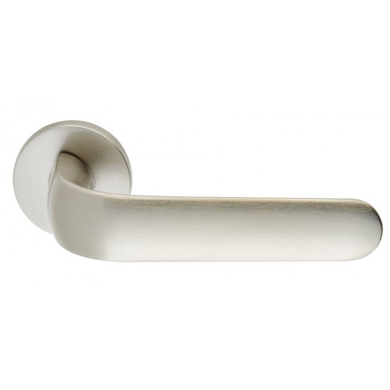 Πόμολο πόρτας χειρολαβή με ροζέτα 2311 Νίκελ Ματ