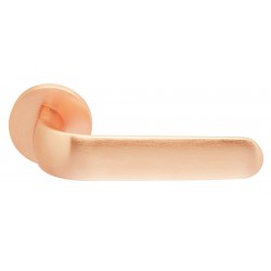 Πόμολο πόρτας χειρολαβή με ροζέτα 2311 Χαλκός Ματ