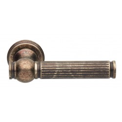 Πόμολο πόρτας χειρολαβή με ροζέτα 2501 Νίκελ Αντικέ