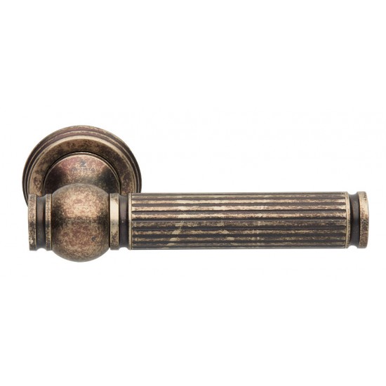 Πόμολο πόρτας χειρολαβή με ροζέτα 2501 Νίκελ Αντικέ