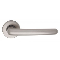 Πόμολο πόρτας χειρολαβή με ροζέτα 304 Νίκελ Ματ