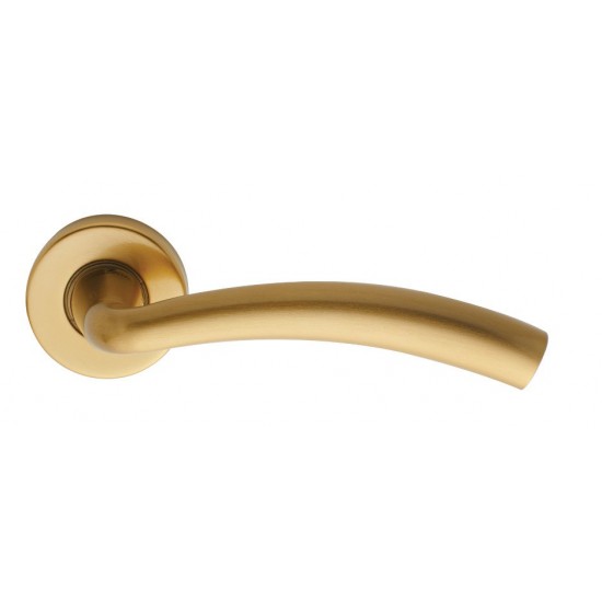 Πόμολο πόρτας χειρολαβή με ροζέτα 306 Όρο ματ