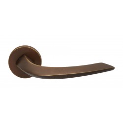 Πόμολο πόρτας χειρολαβή με ροζέτα 340 Μπρονζέ Ματ