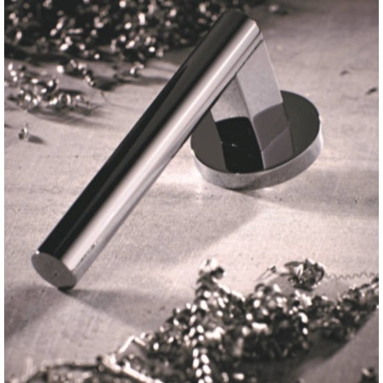 Πόμολο πόρτας χειρολαβή με ροζέτα 2181 Χρώμιο Ματ