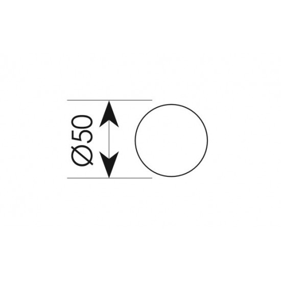 Πόμολο πόρτας με ροζέτα και περιστρεφόμενη χειρολαβή 2241 Λευκό