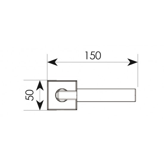 Πόμολο πόρτας χειρολαβή με ροζέτα 2281 σε Μαύρο Χρώμιο Πόμολο πόρτας χειρολαβή με ροζέτα 2281 σε Μαύρο Χρώμιο