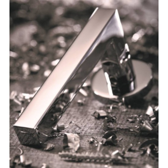 Πόμολο πόρτας χειρολαβή με ροζέτα 2291 Χρώμιο Ματ