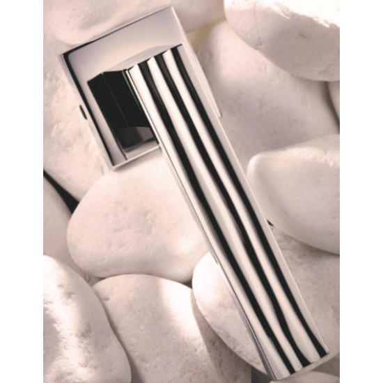 Πόμολο πόρτας χειρολαβή με ροζέτα 2306 Χρώμιο