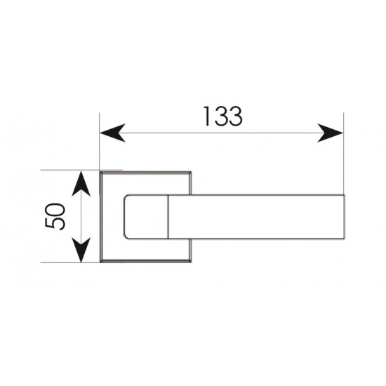 Πόμολο πόρτας χειρολαβή με ροζέτα 396 ΄Όρο Ματ