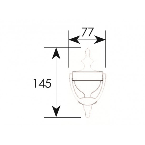 Ρόπτρα εξώπορτας 258 Μπρονζέ/Όρο