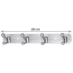 Κρεμάστρα τοίχου Κ11063/4 Νίκελ/Νίκελ ματ