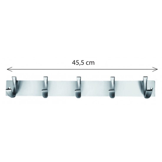 Κρεμάστρα τοίχου K31063/5 Νίκελ ματ