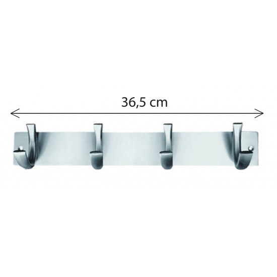 Κρεμάστρα τοίχου K31063/4 Νίκελ ματ