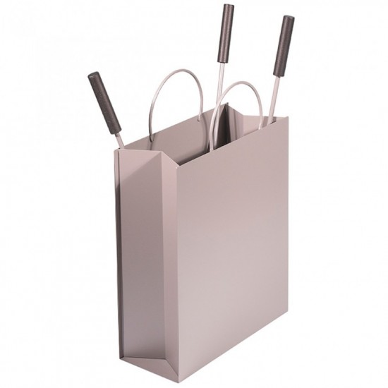 Σετ εργαλείων Τζακιού με κουβά Μοντάνα 560 Viometal Ασημί Περλέ Σετ εργαλείων Τζακιού με κουβά Μοντάνα 560 Viometal Ασημί Περλέ