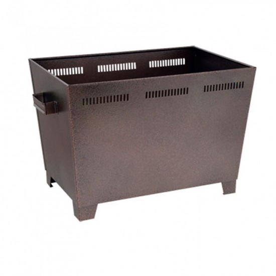 Μεταλλική ξυλιέρα τζακιού Viometal 1050 Βοστόνη Μπρονζέ χρώμα