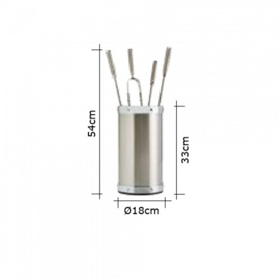 Εργαλεία με Κουβά Zogometal K02-1200 σε χρώμα Όρο Ματ-Όρο