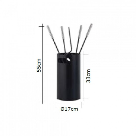 Εργαλεία με Κουβά Zogometal K32-1230 σε χρώμα Αντικέ Σκουριά - Όρο Ματ