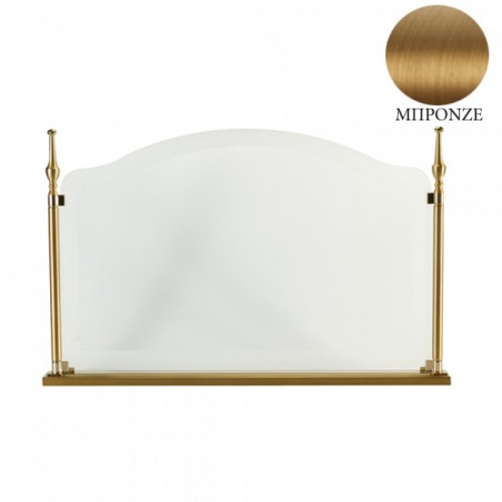 Γυάλινη Κάλυψη τζακιού 530 σε χρώμα Μπρονζέ