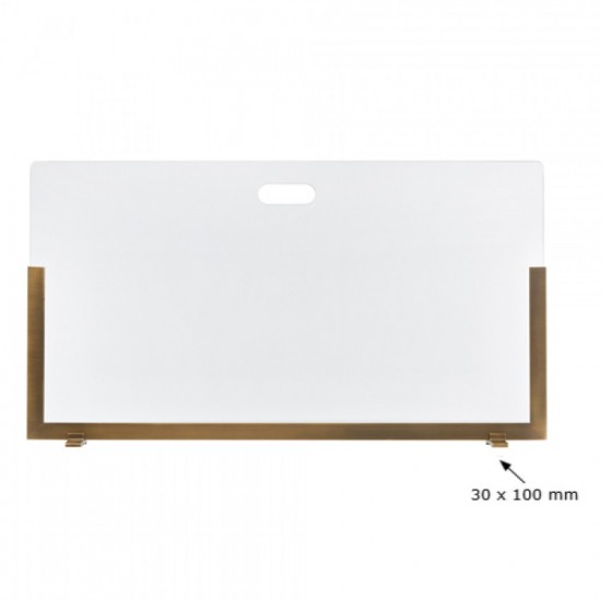 Γυάλινη Κάλυψη τζακιού 543 σε χρώμα Μπρονζέ Γυάλινη Κάλυψη τζακιού 543 σε χρώμα Μπρονζέ