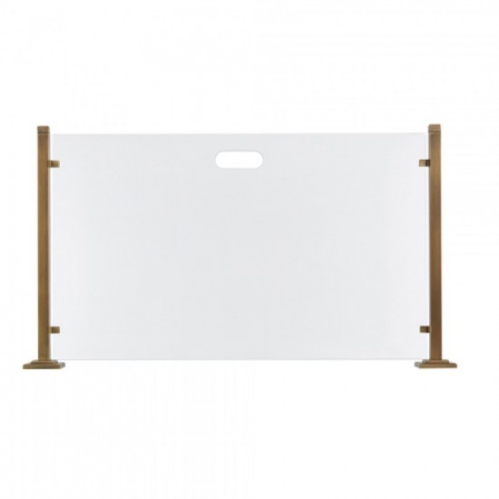 Γυάλινη Κάλυψη τζακιού 559 σε χρώμα Μπρονζέ