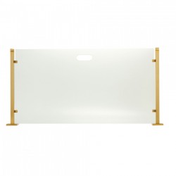 Γυάλινη Κάλυψη τζακιού 559 σε χρώμα Όρο Ματ