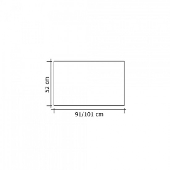 Γυάλινη Κάλυψη τζακιού 559 σε χρώμα Μπρονζέ