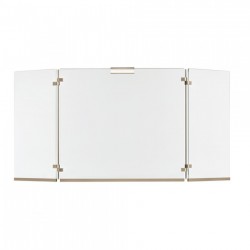 Γυάλινη Κάλυψη τζακιού 561 σε χρώμα Νίκελ Ματ