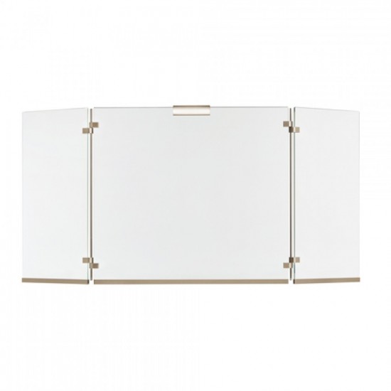 Γυάλινη Κάλυψη τζακιού 561 σε χρώμα Νίκελ Ματ Γυάλινη Κάλυψη τζακιού 561 σε χρώμα Νίκελ Ματ