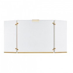 Γυάλινη Κάλυψη τζακιού 561 σε χρώμα Όρο Ματ