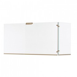 Γυάλινη Κάλυψη τζακιού 563 σε χρώμα Νίκελ Ματ 50x80+30 cm