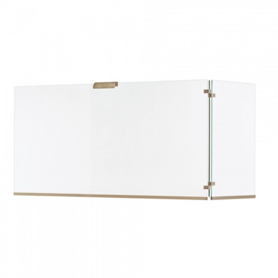 Γυάλινη Κάλυψη τζακιού 563 σε χρώμα Νίκελ Ματ 50x80+40cm Γυάλινη Κάλυψη τζακιού 563 σε χρώμα Νίκελ Ματ 50x80+40cm