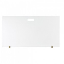 Γυάλινη Κάλυψη τζακιού 585 σε χρώμα Ιβουάρ