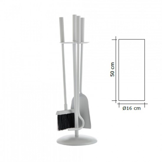 Σετ κρεμανταλάδες Zogometal 1230-Β10 σε Χρώμα Λευκό Πάγου