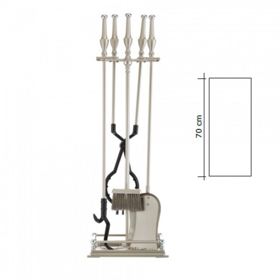 Σετ κρεμανταλάδες zogometal 1630-Β05 σε Νίκελ Ματ-Χρώμιο
