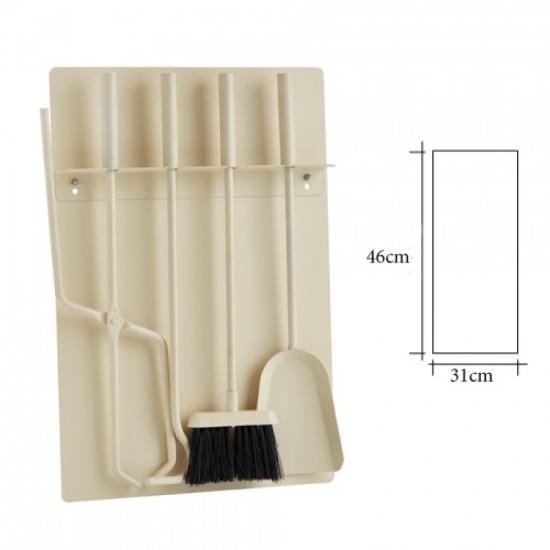 Επιτοίχιο σετ κρεμανταλάδων Zogometal W02-1230 σε Χρώμα Ιβουάρ