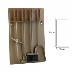 Επιτοίχιο σετ κρεμανταλάδων Zogometal W02-1240 σε Χρώμα Ξύλο Ελιάς-Καφέ Ελιάς