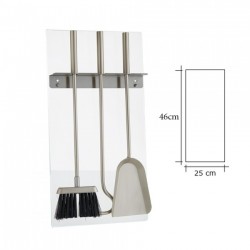 Επιτοίχιο σετ κρεμανταλάδων Zogometal W02-1230 σε Χρώμα Ανοξείδωτο Ματ