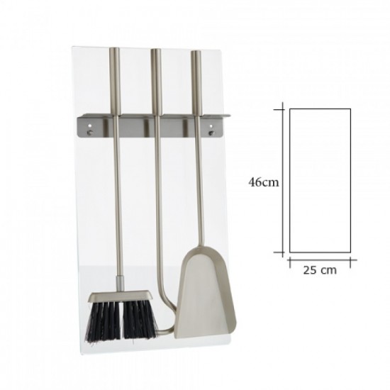 Επιτοίχιο σετ κρεμανταλάδων Zogometal W02-1230 σε Χρώμα Ανοξείδωτο Ματ