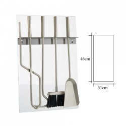 Επιτοίχιο σετ κρεμανταλάδων Zogometal W04-1230 σε Χρώμα Ανοξείδωτο Ματ